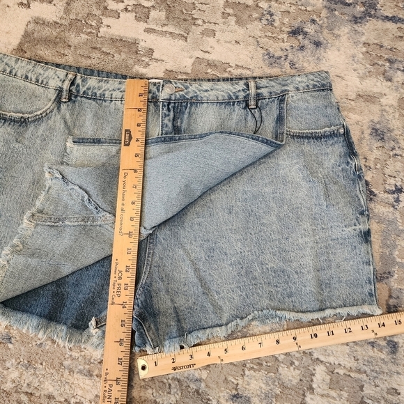 NWT Highway Jeans Plus Size Denim asymmetrical skort. Women's plus size 24. - Picture 13 of 16